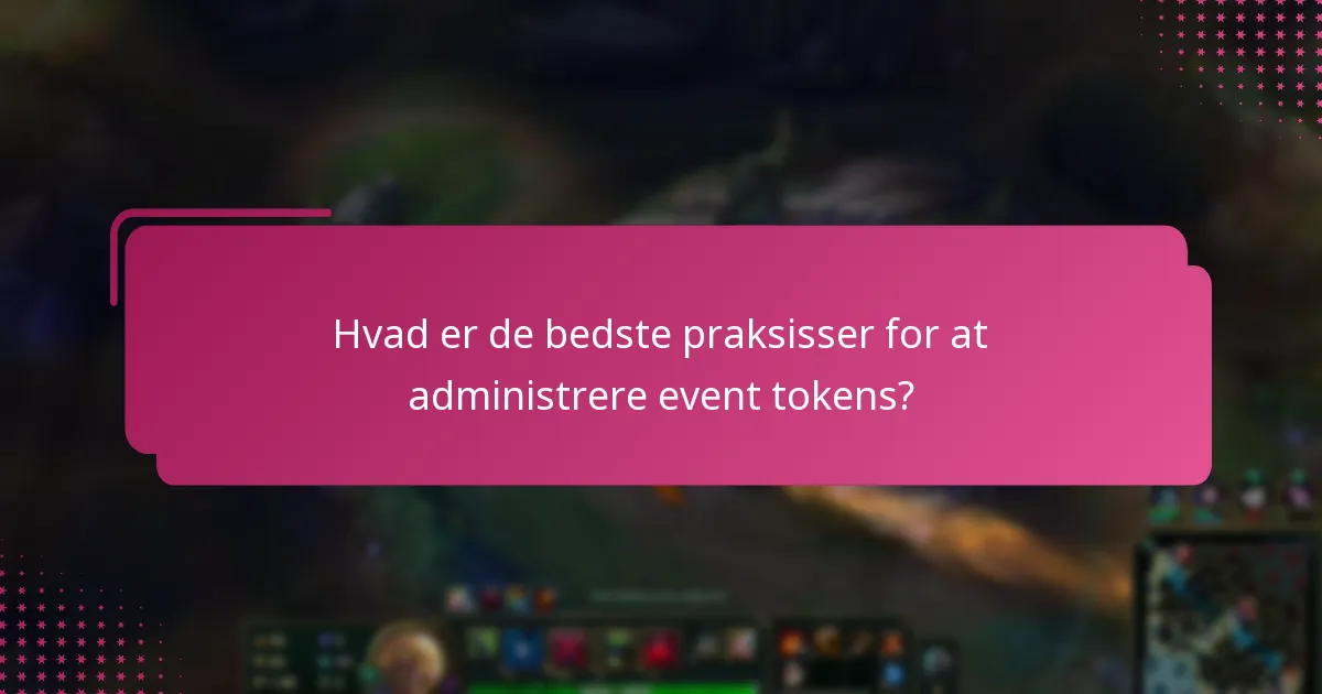 Hvordan opretter man event tokens trin-for-trin?