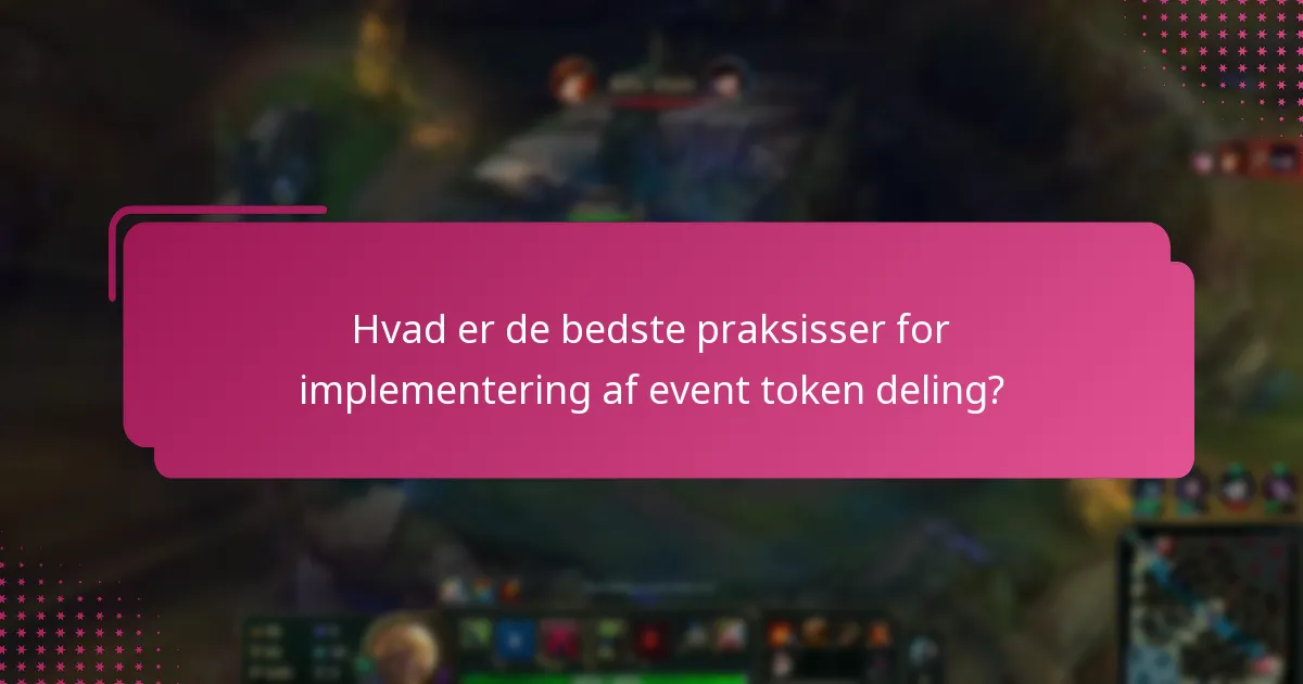 Hvordan fungerer fællesskabsudvekslinger i event token deling?