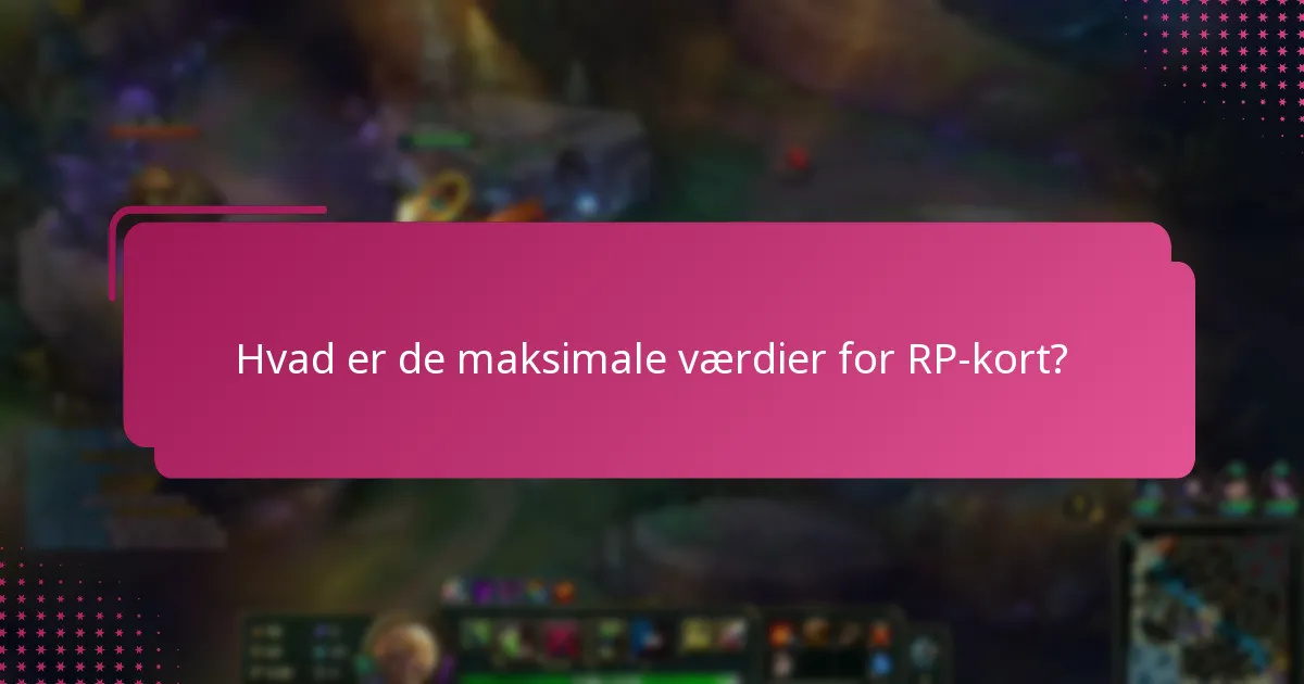 Hvordan varierer RP-kortgrænser efter region?