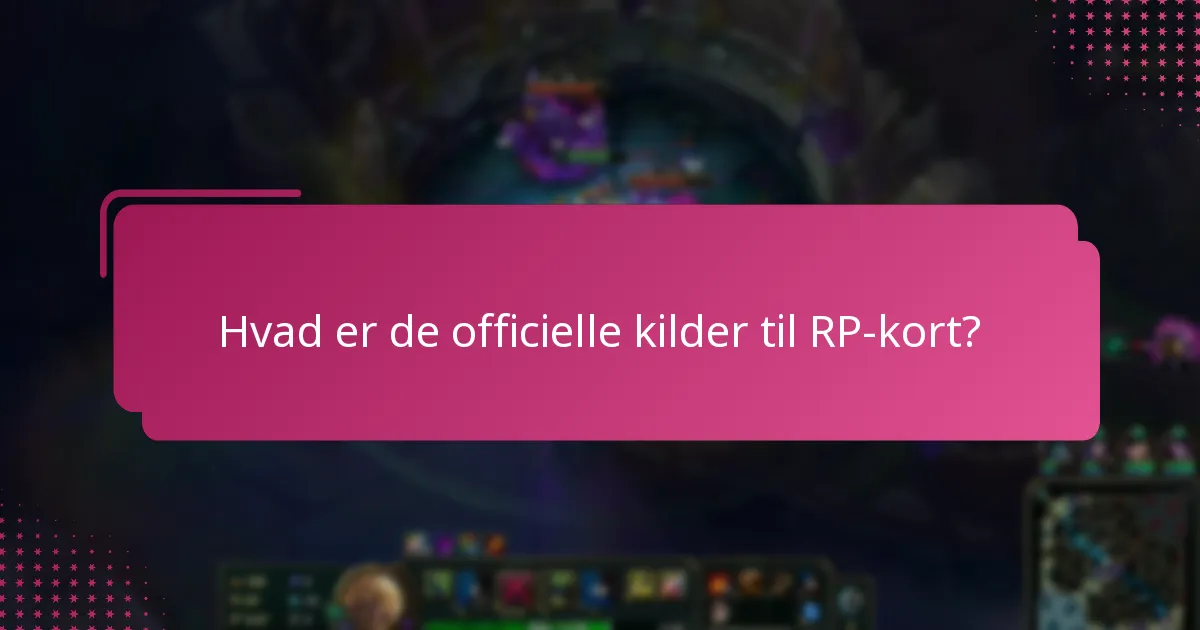 Hvor kan jeg finde RP-kort?