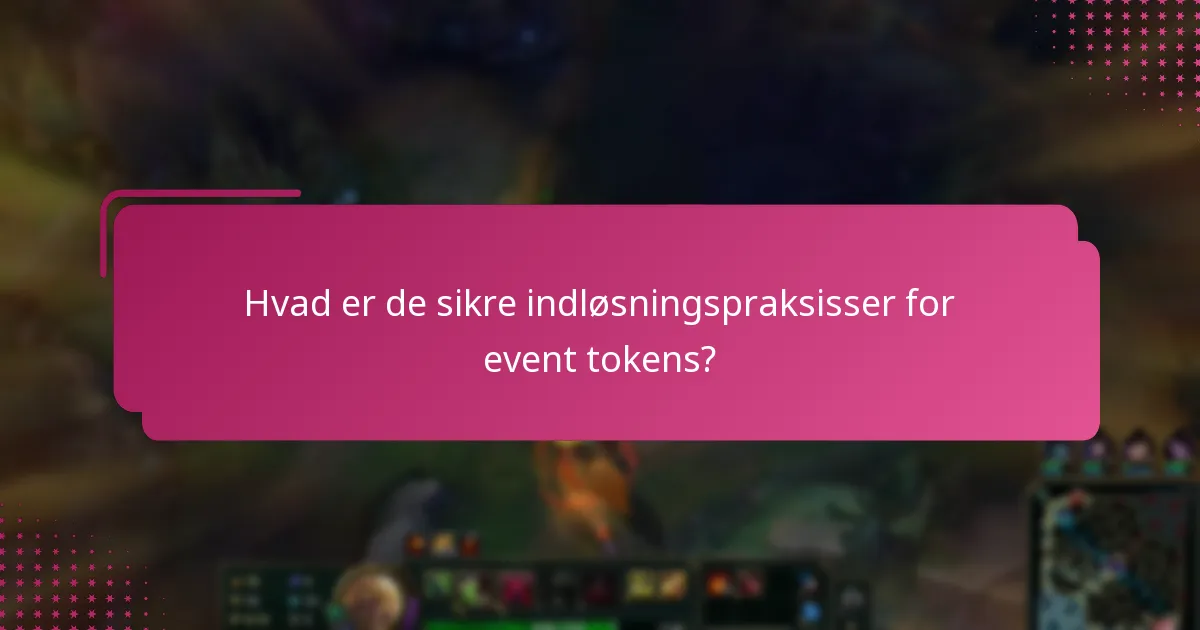 Hvordan kan jeg undgå svindel relateret til event tokens?