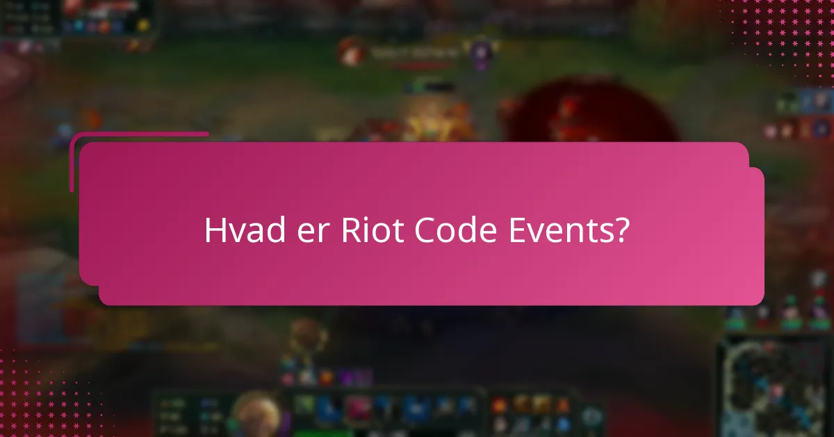 Hvilke deltagelsesbelønninger er tilgængelige for Riot Code Events?
