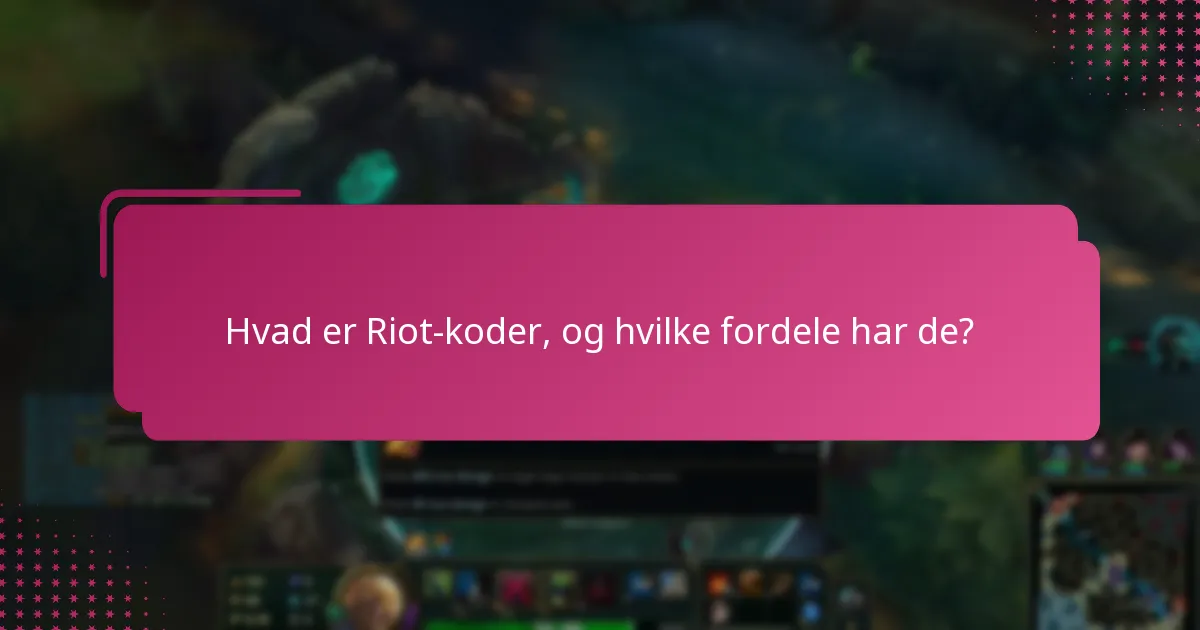 Hvordan fungerer kontosammenkædning for Riot-koder?