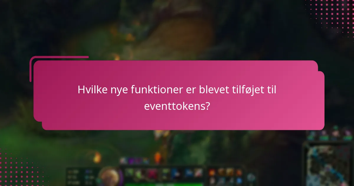 Hvad er almindelige bruger spørgsmål om opdateringer af eventtokens?