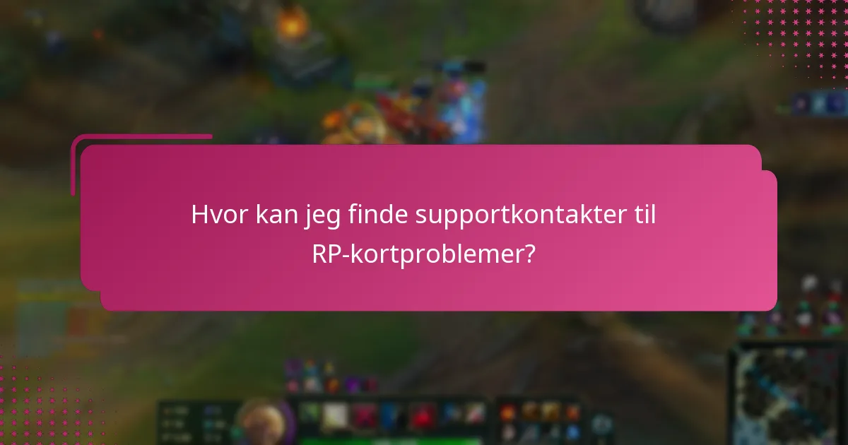 Hvilke løsninger er tilgængelige for vedvarende RP-kortproblemer?