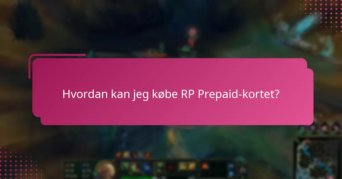 Hvordan kan jeg købe RP Prepaid-kortet online?